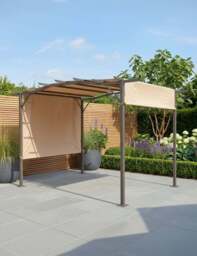 San Remo Pergola Gazebo - Mocha - thumbnail 1