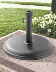 Polycrete Outdoor Parasol Base 16kg Round - Grey