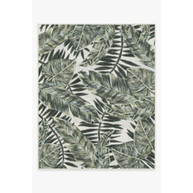 Outdoor Filifera Palm Green Rug - 245x305 - Machine Washable Area Rug - Kid & Pet Friendly - Outdoor Rugs - Ruggable