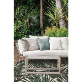 Outdoor Tropical Green Rug - 90x150 - Machine Washable Area Rug - Kid & Pet Friendly - Outdoor Rugs - Ruggable - thumbnail 2