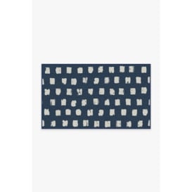 Outdoor Cobblestone Navy Rug - 90x150 - Machine Washable Area Rug - Kid & Pet Friendly - Outdoor Rugs - Ruggable - thumbnail 1