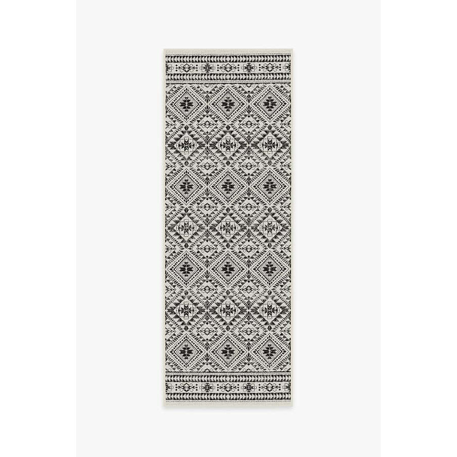 Outdoor Nomada White Rug - 75x215 - Machine Washable Area Rug - Kid & Pet Friendly - Outdoor Rugs - Ruggable - image 1