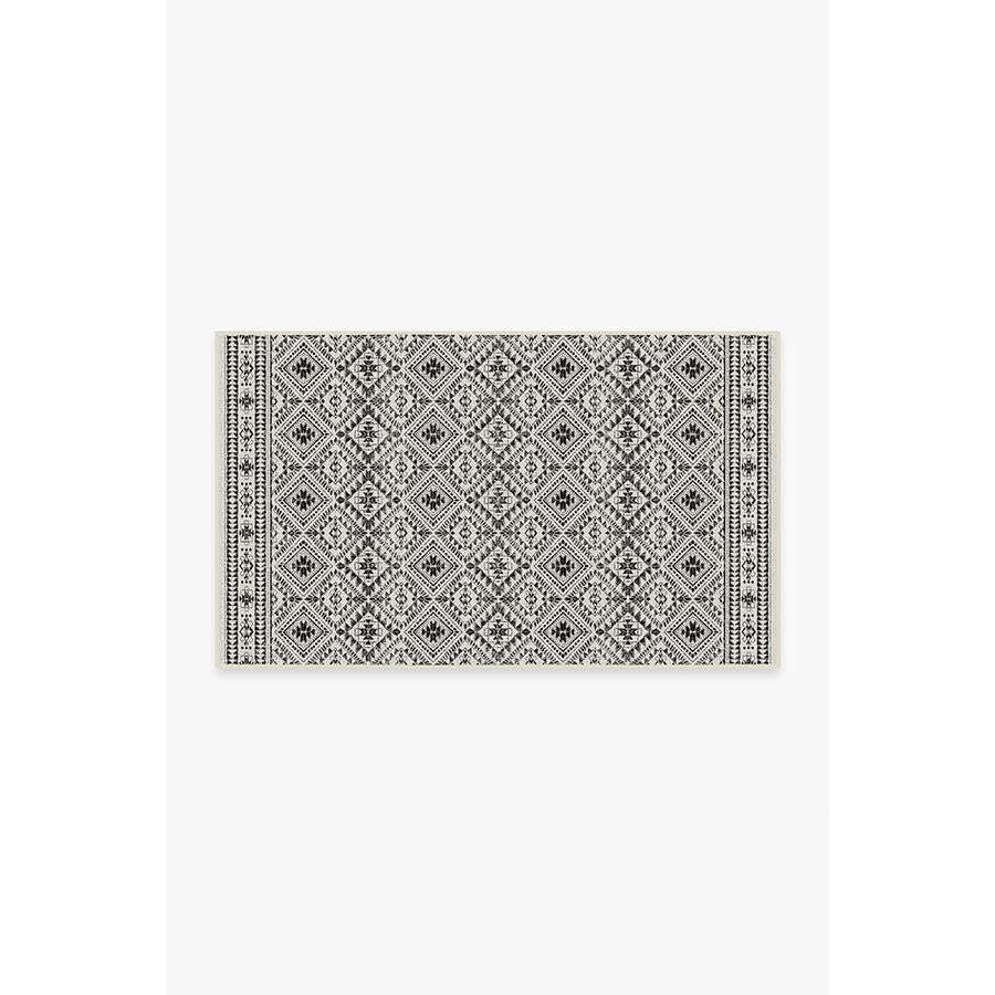 Outdoor Nomada White Rug - 90x150 - Machine Washable Area Rug - Kid & Pet Friendly - Outdoor Rugs - Ruggable - image 1