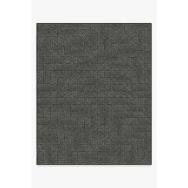 Outdoor Parquet Black Rug - 245x305 - Machine Washable Area Rug - Kid & Pet Friendly - Outdoor Rugs - Ruggable - thumbnail 1