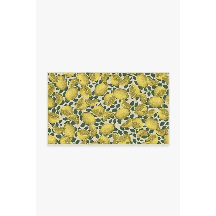 Outdoor Limoncello Yellow Rug - 90x150 - Machine Washable Area Rug - Kid & Pet Friendly - Outdoor Rugs - Ruggable - image 1
