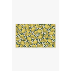 Outdoor Limoncello Yellow Rug - 90x150 - Machine Washable Area Rug - Kid & Pet Friendly - Outdoor Rugs - Ruggable - thumbnail 1