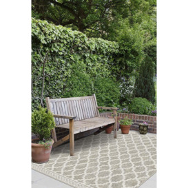 Outdoor Cleo Trellis Natural Rug - 75x215 - Machine Washable Area Rug - Kid & Pet Friendly - Outdoor Rugs - Ruggable - thumbnail 2