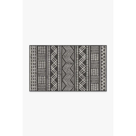 Outdoor Loma Black Rug - 90x150 - Machine Washable Area Rug - Kid & Pet Friendly - Outdoor Rugs - Ruggable - thumbnail 1