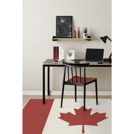 Canada Red Rug - 185 Round - Machine Washable Area Rug - Kid & Pet Friendly - Indoor Rugs - Ruggable - thumbnail 2