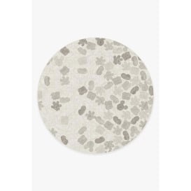 Mickey All Over Natural Rug - 245 Round - Machine Washable Area Rug - Kid & Pet Friendly - Indoor Rugs - Ruggable - thumbnail 1