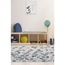 Mickey All Over Slate Blue Rug - 60x90 - Machine Washable Area Rug - Kid & Pet Friendly - Indoor Rugs - Ruggable - thumbnail 2