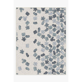 Mickey All Over Slate Blue Rug - 275x365 - Machine Washable Area Rug - Kid & Pet Friendly - Indoor Rugs - Ruggable - thumbnail 1