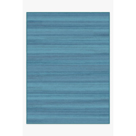 Solid Tonal Ocean Blue Rug - 275x365 - Machine Washable Area Rug - Kid & Pet Friendly - Indoor Rugs - Ruggable