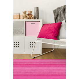 Solid Tonal Fuchsia Pink Rug - 275x365 - Machine Washable Area Rug - Kid & Pet Friendly - Indoor Rugs - Ruggable - thumbnail 2