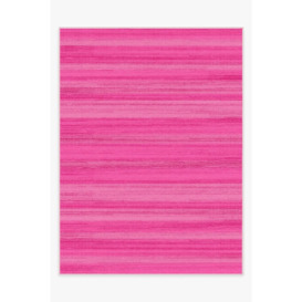 Solid Tonal Fuchsia Pink Rug - 275x365 - Machine Washable Area Rug - Kid & Pet Friendly - Indoor Rugs - Ruggable - thumbnail 1