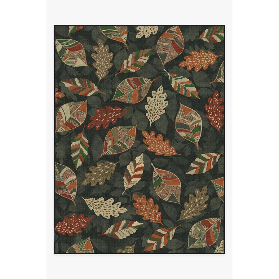 Outdoor Aurelia Forest Green Rug - 275x365 - Machine Washable Area Rug - Kid & Pet Friendly - Outdoor Rugs - Ruggable - image 1