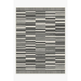 Outdoor Riviera Stripe Black & White Rug - 275x365 - Machine Washable Area Rug - Kid & Pet Friendly - Outdoor Rugs - Ruggable - thumbnail 1