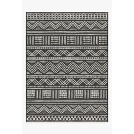 Outdoor Loma Black Rug - 275x365 - Machine Washable Area Rug - Kid & Pet Friendly - Outdoor Rugs - Ruggable - thumbnail 1
