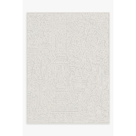 Keith Haring Freestyle Pearl White - 275x365 - Machine Washable Area Rug - Kid & Pet Friendly - Indoor Rugs - Ruggable