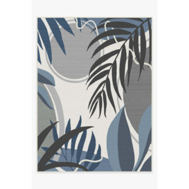 Outdoor Tulum Ivory Blue Rug - 275x365 - Machine Washable Area Rug - Kid & Pet Friendly - Outdoor Rugs - Ruggable - thumbnail 1