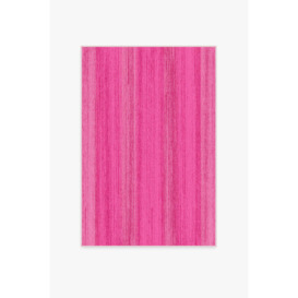 Solid Tonal Fuchsia Pink Rug - 120x185 - Machine Washable Area Rug - Kid & Pet Friendly - Indoor Rugs - Ruggable