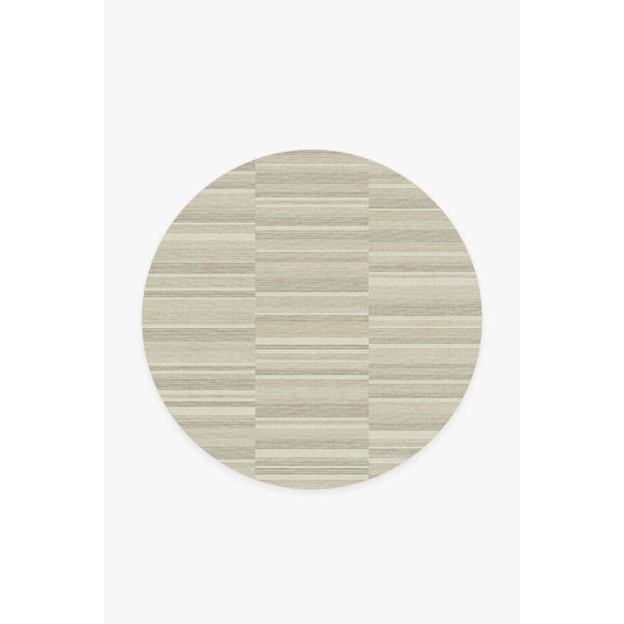 Passo Stone Rug White - 185 Round - Machine Washable Area Rug - Kid & Pet Friendly - Indoor Rugs - Ruggable - image 1