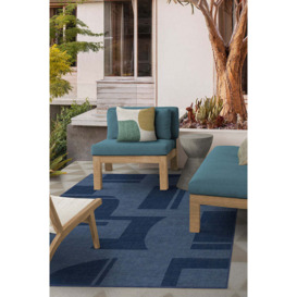 Outdoor Bodin Ink Blue Rug - 245x305 - Machine Washable Area Rug - Kid & Pet Friendly - Outdoor Rugs - Ruggable - thumbnail 2
