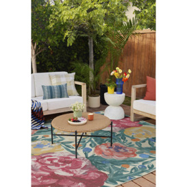 Outdoor Camellia Multicolour Rug - 75x215 - Machine Washable Area Rug - Kid & Pet Friendly - Outdoor Rugs - Ruggable - thumbnail 2