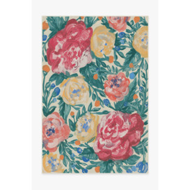Outdoor Camellia Multicolour Rug - 185x275 - Machine Washable Area Rug - Kid & Pet Friendly - Outdoor Rugs - Ruggable - thumbnail 1