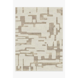 Holme Ivory & Natural Rug - 275x365 - Machine Washable Area Rug - Kid & Pet Friendly - Indoor Rugs - Ruggable - thumbnail 1
