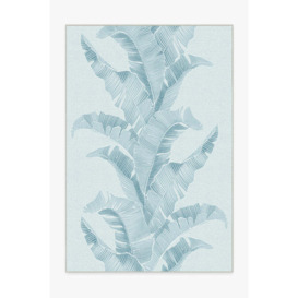 Gray Malin Outdoor Banana Leaf Soft Blue Rug - 185x275 - Machine Washable Area Rug - Kid & Pet Friendly - Outdoor Rugs - Ruggable