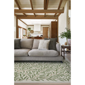 Morris & Co. Pure Willow Boughs Green Rug - 60x90 - Machine Washable Area Rug - Kid & Pet Friendly - Indoor Rugs - Ruggable - thumbnail 2