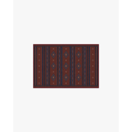 Seville Stripe Amber Red Rug - 60x90 - Machine Washable Area Rug - Kid & Pet Friendly - Indoor Rugs - Ruggable - thumbnail 1