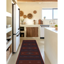Seville Stripe Amber Red Rug - 275x365 - Machine Washable Area Rug - Kid & Pet Friendly - Indoor Rugs - Ruggable - thumbnail 2