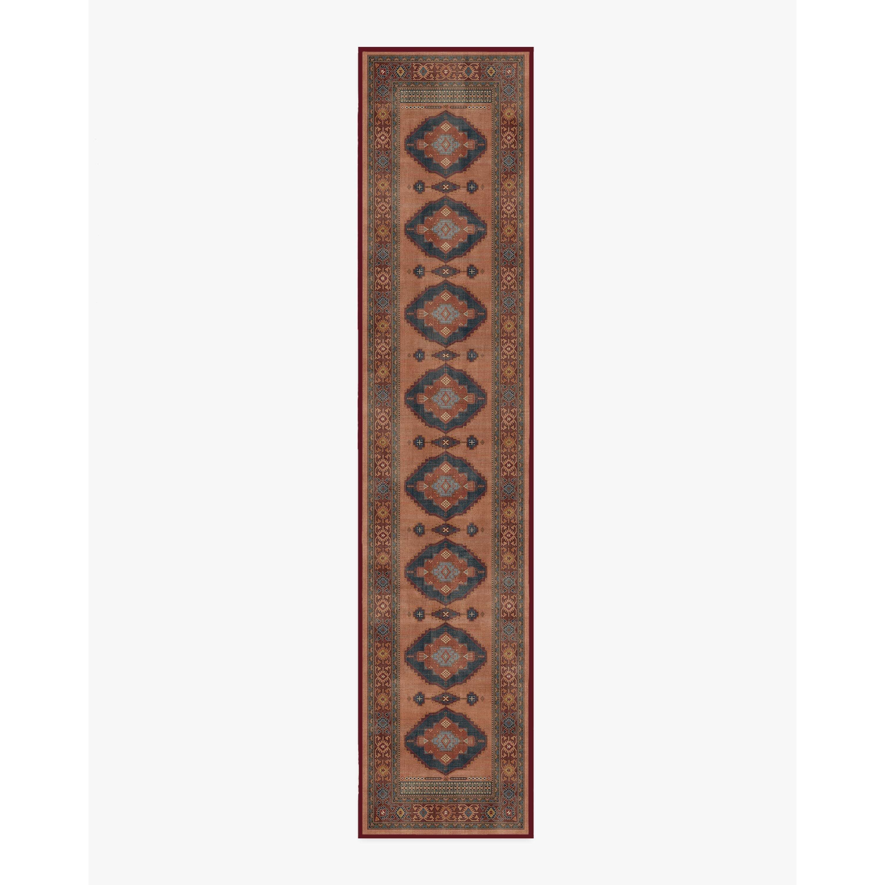 Marcela Copper Coral Rug - 75x365 - Machine Washable Area Rug - Kid & Pet Friendly - Indoor Rugs - Ruggable - image 1