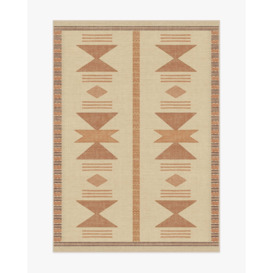 Lark Natural & Copper Tufted Rug - 150x215 - Machine Washable Area Rug - Kid & Pet Friendly - Indoor Rugs - Ruggable