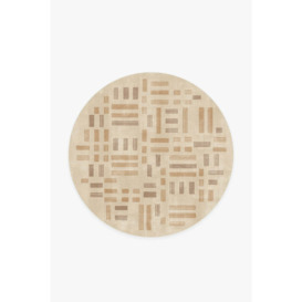 Umbria Natural Copper Tufted Rug - 185 Round - Machine Washable Area Rug - Kid & Pet Friendly - Indoor Rugs - Ruggable
