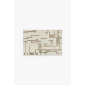 Holme Ivory & Natural Tufted Rug - 60x90 - Machine Washable Area Rug - Kid & Pet Friendly - Indoor Rugs - Ruggable - thumbnail 1