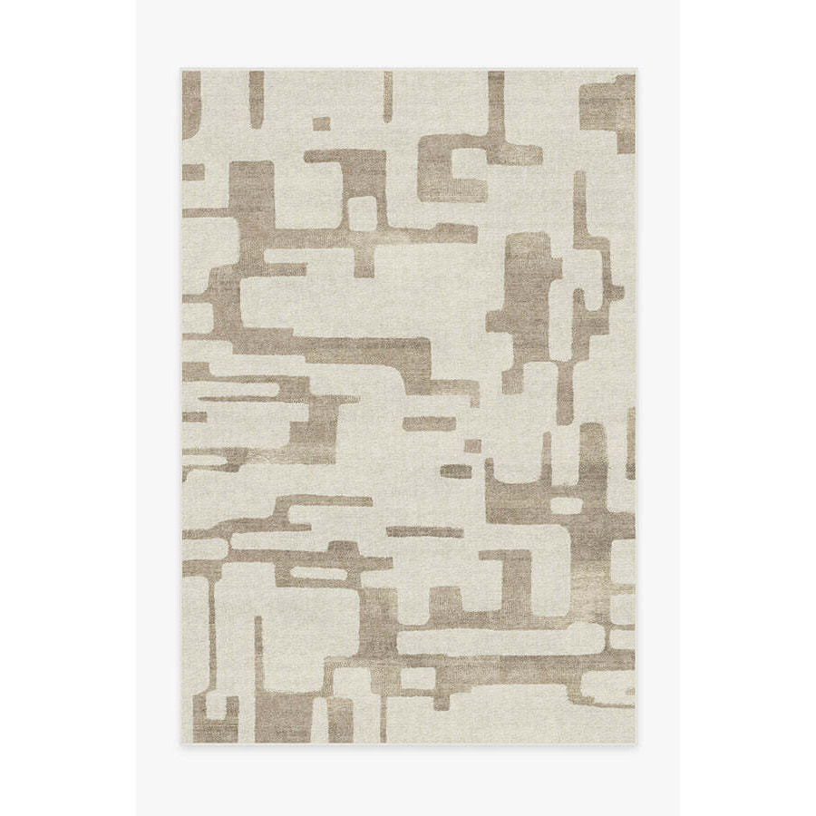 Holme Ivory & Natural Tufted Rug - 185x275 - Machine Washable Area Rug - Kid & Pet Friendly - Indoor Rugs - Ruggable - image 1