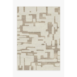 Holme Ivory & Natural Tufted Rug - 185x275 - Machine Washable Area Rug - Kid & Pet Friendly - Indoor Rugs - Ruggable - thumbnail 1