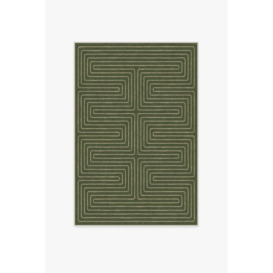 Jonathan Adler Labyrinth Fern Green Tufted Rug - 120x185 - Machine Washable Area Rug - Kid & Pet Friendly - Indoor Rugs - Ruggable - thumbnail 1