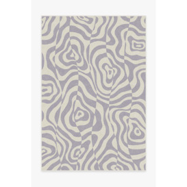 Brooke Soft Lilac Tufted Rug - 185x275 - Machine Washable Area Rug - Kid & Pet Friendly - Indoor Rugs - Ruggable - thumbnail 1