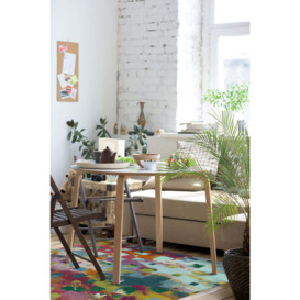 Watercolour Paintwork Multicolour Tufted Rug - 120x185 - Machine Washable Area Rug - Kid & Pet Friendly - Indoor Rugs - Ruggable - thumbnail 2