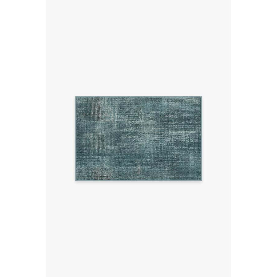 Sudaria Solid Teal Blue Tufted Rug - 60x90 - Machine Washable Area Rug - Kid & Pet Friendly - Indoor Rugs - Ruggable - image 1