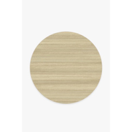 Solid Tonal Natural Tufted Rug - 185 Round - Machine Washable Area Rug - Kid & Pet Friendly - Indoor Rugs - Ruggable