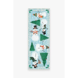 Snowy Soiree Frost Tufted Rug Green - 75x215 - Machine Washable Area Rug - Kid & Pet Friendly - Indoor Rugs - Ruggable - thumbnail 1