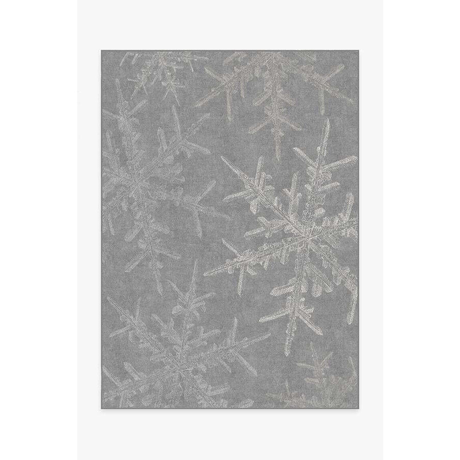 Snowflake Silver Tufted Rug - 150x215 - Machine Washable Area Rug - Kid & Pet Friendly - Indoor Rugs - Ruggable - image 1