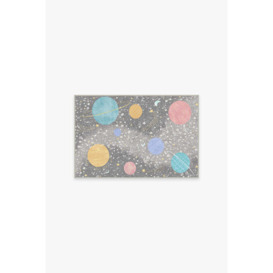 Outer Space Soft Grey Tufted Rug - 60x90 - Machine Washable Area Rug - Kid & Pet Friendly - Indoor Rugs - Ruggable