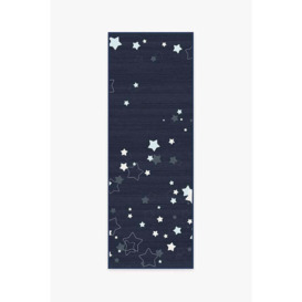 Constellation Navy Tufted Rug - 75x215 - Machine Washable Area Rug - Kid & Pet Friendly - Indoor Rugs - Ruggable