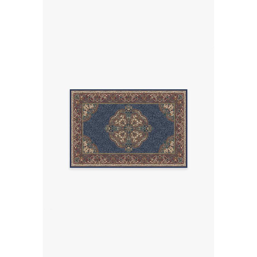 Mickey Persian Sapphire Tufted Rug - 60x90 - Machine Washable Area Rug - Kid & Pet Friendly - Indoor Rugs - Ruggable - image 1